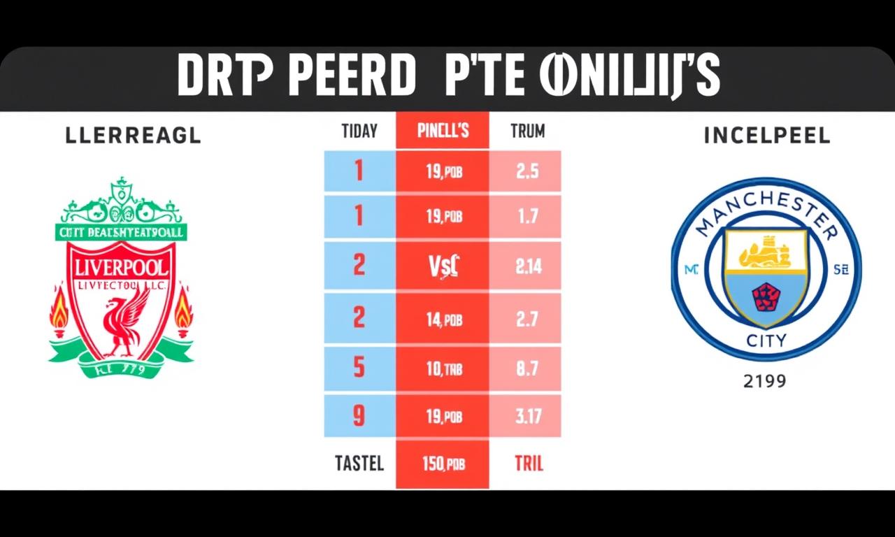 英超賽事分析:利物浦對曼城頂級對決 5 分析
