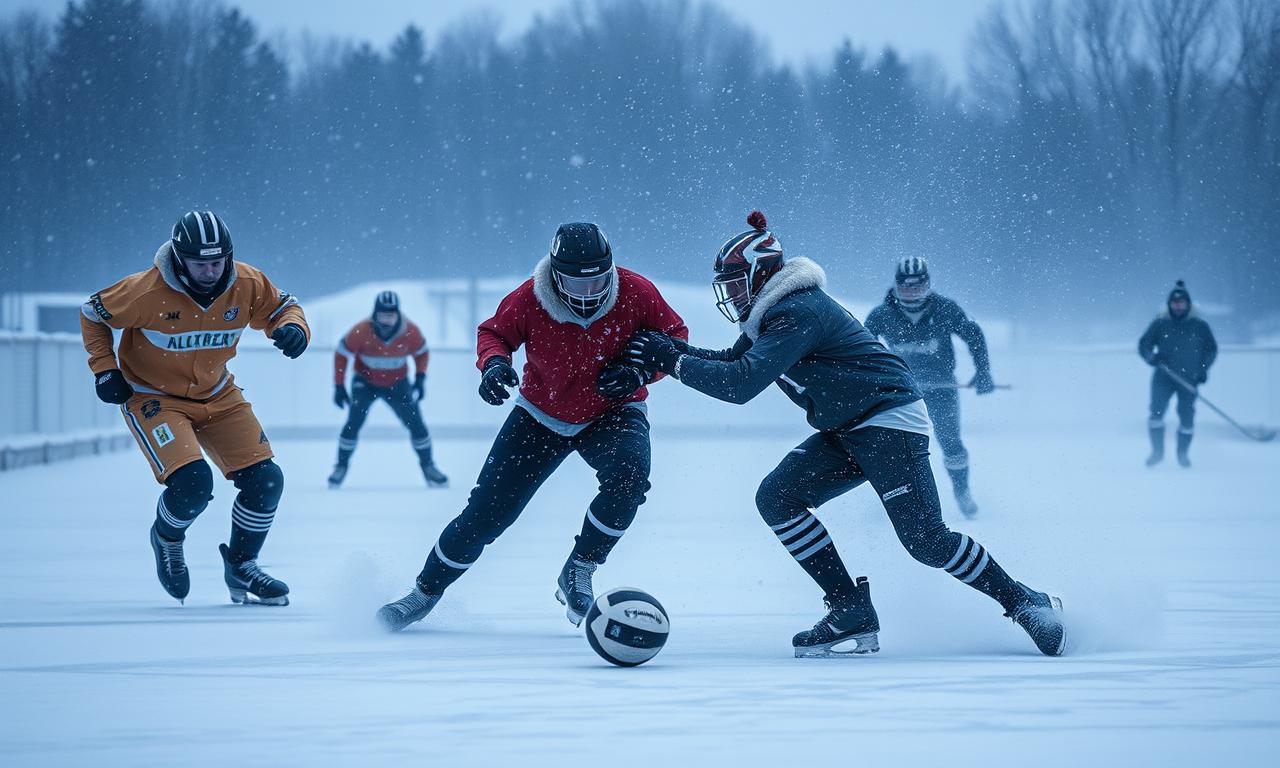 雪中足球賽事精彩回顧 1 冬季活動