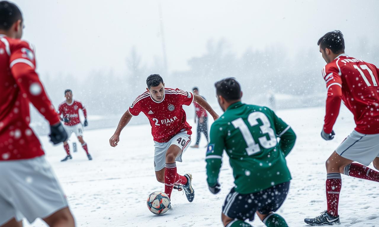 雪中足球賽事精彩回顧 2 冬季活動