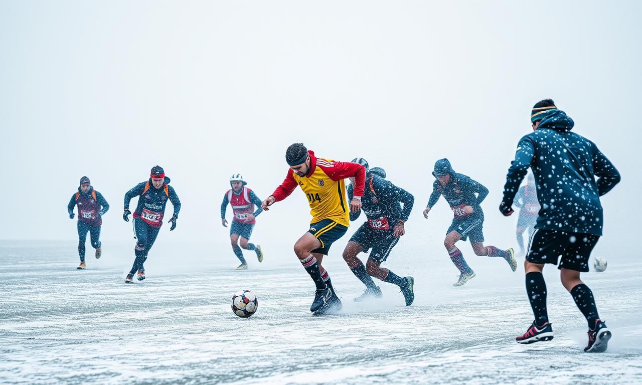 雪中足球賽事精彩回顧 3 冬季活動